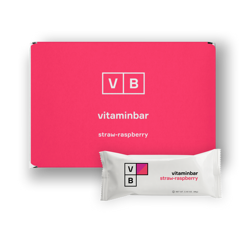 Vitaminbar Straw-Raspberry - 12 Pack